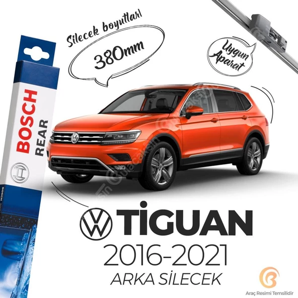 Bosch Rear Arka Silecek Volkswagen Tiguan 2016-2021 ile uyumlu