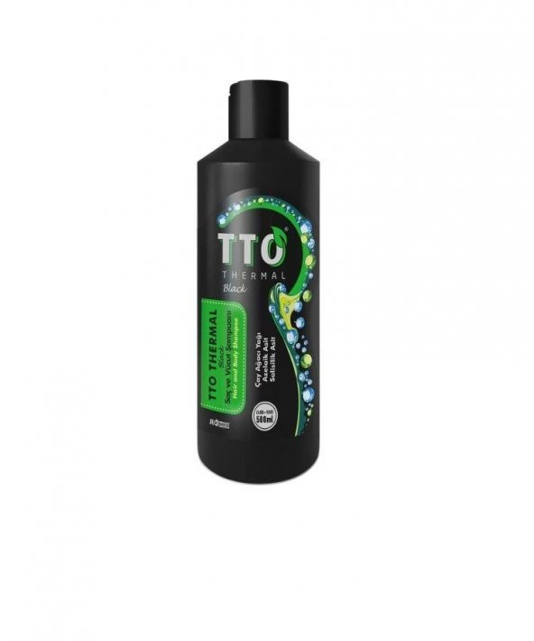 TTO Saç ve Vücut Şampuan 500 ml (Black)