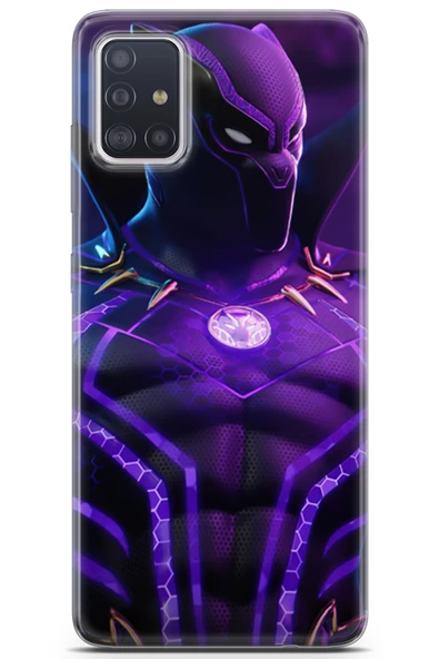 Samsung Galaxy A71 Uyumlu Kılıf Dc 13 Mor Panter Fortnite Case Kapak Mor