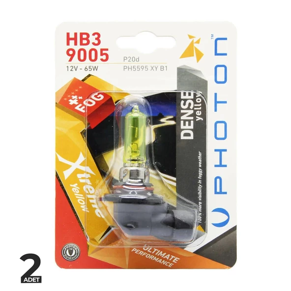 Photon Xtreme Yellow 12V 55W Sarı Işık HB3-9005