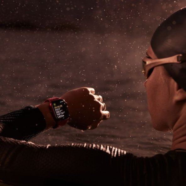 Apple Watch Seri 9 Gps 45MM Gümüş Rengi Alüminyum Kasa Spor Kordon - S/m MR9D3TU/A - 4