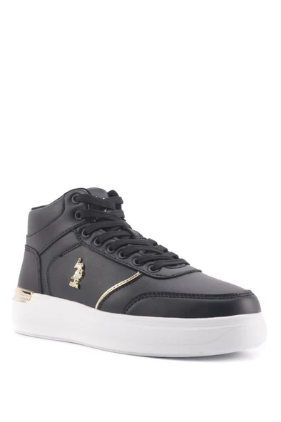 U.S Polo Assn. ALON 3PR Kadın Sneaker Ayakkabı Siyah 36-40 - Resim 2