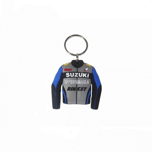 Suzuki Mavi Motosiklet Montu Anahtarlık