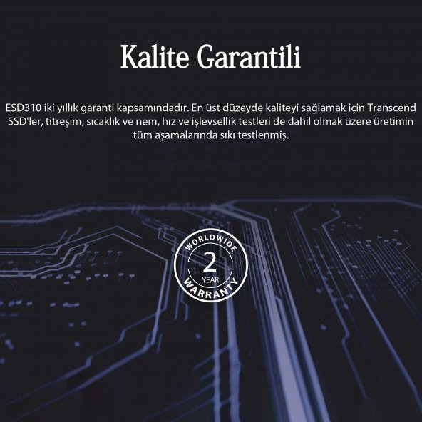 Transcend TS256GESD310C 256GB,USB/Type-C Taşınabilir Harici SSD Siyah - 5