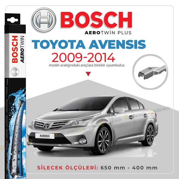 Bosch Aerotwin Muz Silecek Takımı Toyota Avensis 2009-2014 ile uyumlu ürün görseli