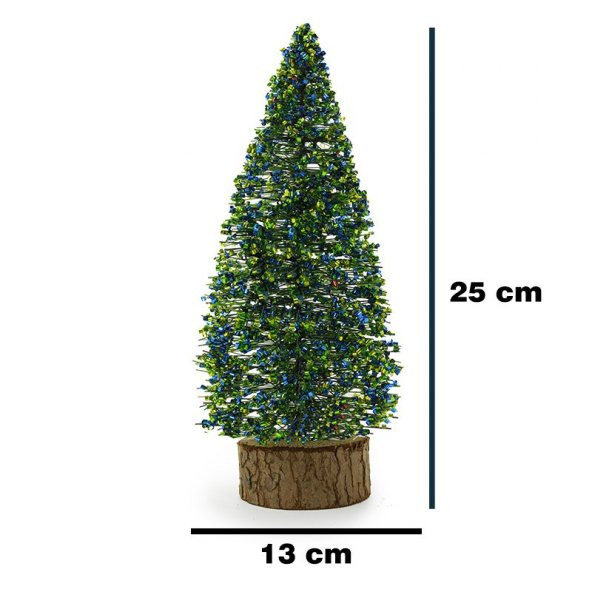 T.Concept Dekoratif Mini Yılbaşı Masa Süsü Yeni Yıl Yapay Noel Ağacı Yeşil 25 cm - 4