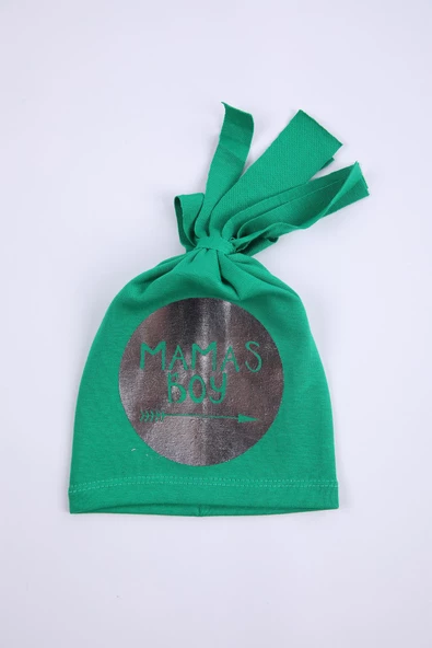 Babyhola Kız Erkek Bebek Bere Şapka Mama's Boy Yazılı 0-2 yaş Hediyelik 1204 - Resim 5