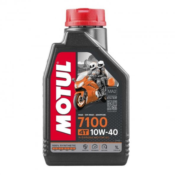 Motul 7100 10W-40 4T Tam Sentetik Motosiklet Motor Yağ 1 L