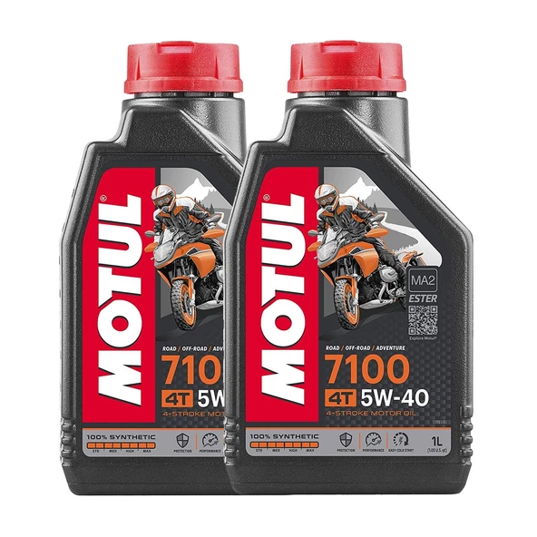 Motul 7100 4t 10w40 1 Litre - %100 Sentetik – 2 ADET