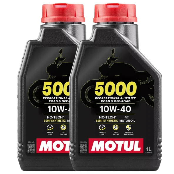 Motul 5000 10w40 Hc-Tech Motosiklet Yağı 1lt - 2 ADET ürün görseli