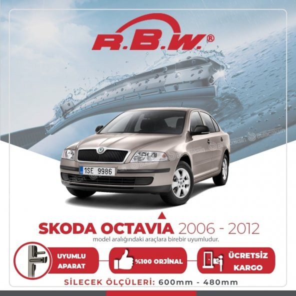 Skoda Octavia Sw Kasa Muz Silecek Takımı (2006-2012) RBW