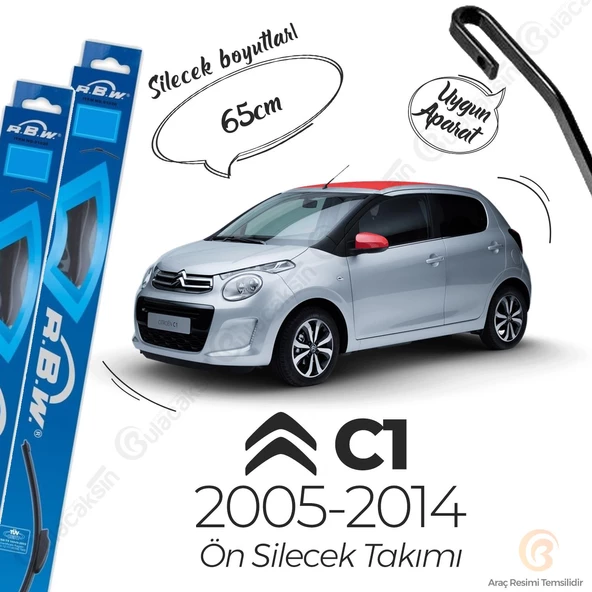Citroen C1 Muz Silecek Takımı (2005-2013) RBW ürün görseli