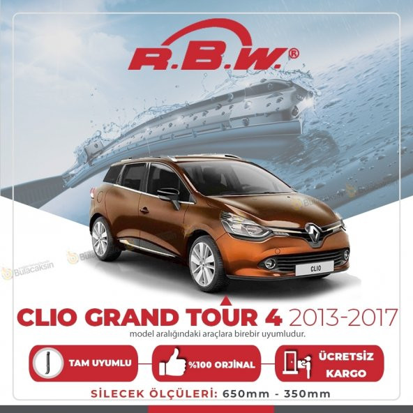 Renault Clio Grandtour 4 Muz Silecek Takımı (2013-2017) RBW