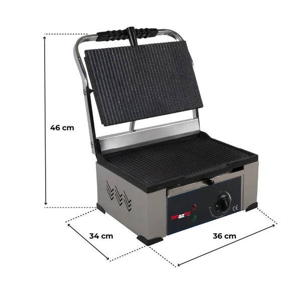 Enazon Organik Demir Döküm (Kaplamasız) Tost Makinası 1550 Watt - 4