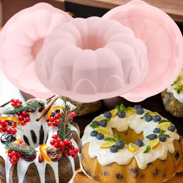 Silikon Klasik Kek Kalıbı 25 cm - 4