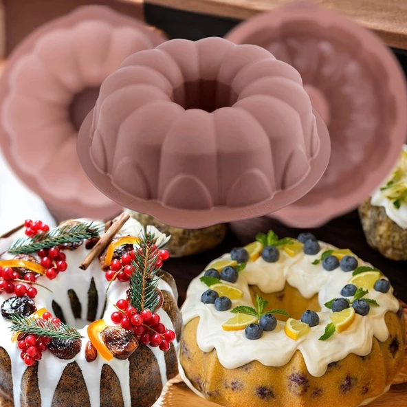 Silikon Klasik Kek Kalıbı 25 cm - 3