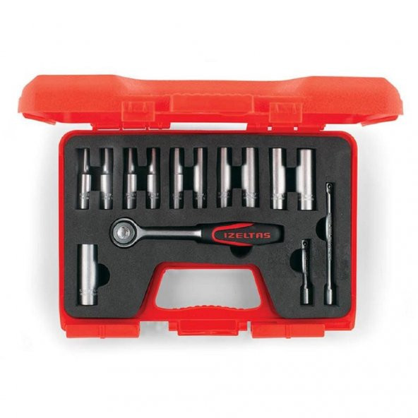 İzeltaş 1107 00 6014 Derin Lokma Anahtar Takımı 1/4" 14 Parça - 2