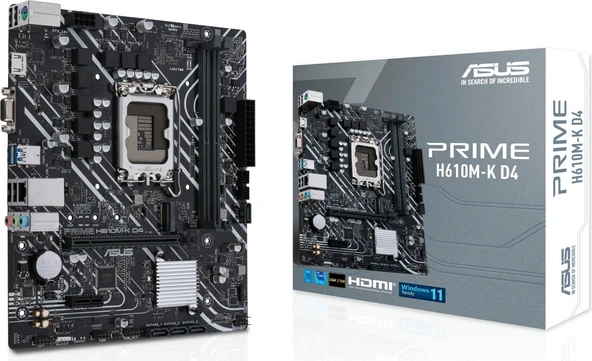 Asus PRIME H610M-K D4 H610 3200 MHz DDR4 LGA1700 mATX Anakart