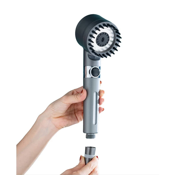 Sardıcı Masaj Taraklı 3 Fonksiyonlu Duş Başlığı Aç Kapa Özellikli - Resim 2