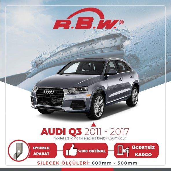 RBW Audi Q3 2011 - 2017 Ön Muz Silecek Takımı