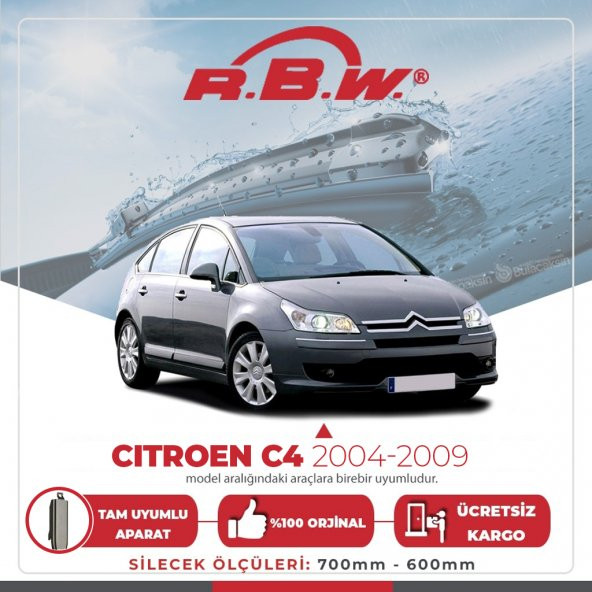 RBW Muz Silecek Takımı Citroen C4 2004 - 2009 ile uyumlu