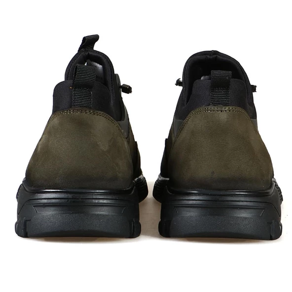 Hammer Jack 102 21405-M Torje Lazne Haki Deri Erkek Casual Ayakkabı - Resim 5