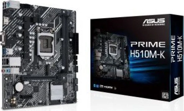 Asus Prime H510M-K H510 3200MHz (OC) DDR4 LGA1200 mATX Anakart
