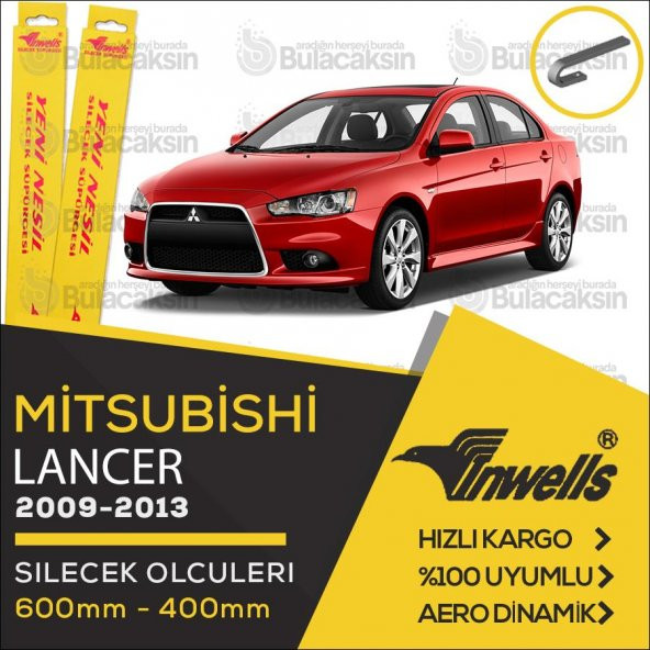 İnwells Muz Silecek Takımı Mitsubishi Lancer 2009-2013 ile uyumlu