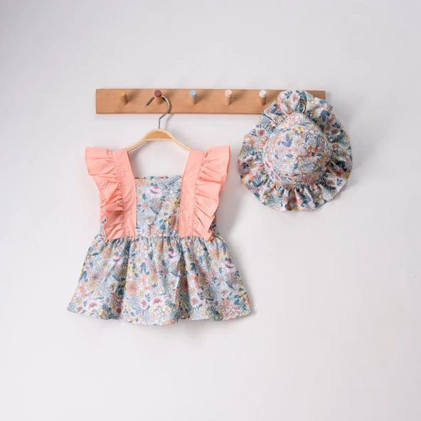 Kız Bebek Pamuklu Çıtır Bebek Elbise TF7313 - 2