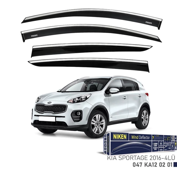 Niken Kromlu Cam Rüzgarlığı Kia Sportage 2016-2022 ile uyumlu