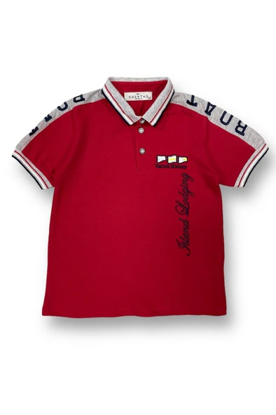 Polo Yaka Lakost Çocuk Tişört MNK0505 - 3