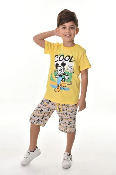 Cool Stay Şortlu Erkek Çocuk Takım MNK0500 - Resim 10