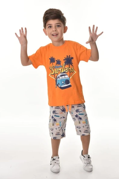 Florida Şortlu Erkek Çocuk Takım MNK0494 - 3