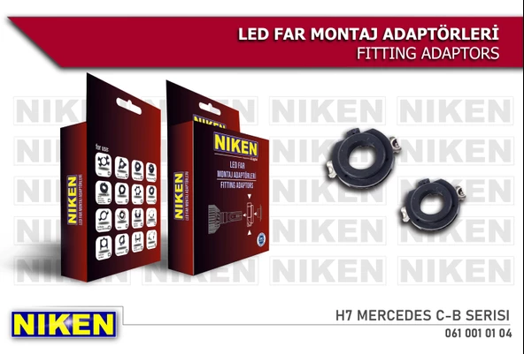 NİKEN LED FAR MONTAJ ADAPTÖRÜ H7 MERCEDES C-B SERI - 2