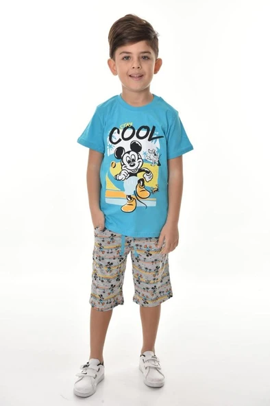 Cool Stay Şortlu Erkek Çocuk Takım MNK0500 - Resim 2