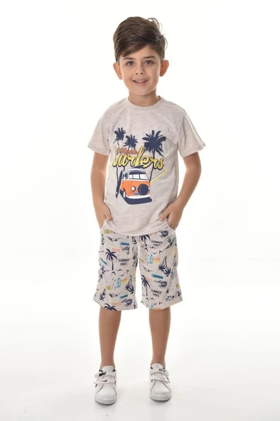 Florida Şortlu Erkek Çocuk Takım MNK0494 - 4
