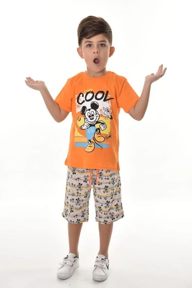 Cool Stay Şortlu Erkek Çocuk Takım MNK0500 - Resim 6