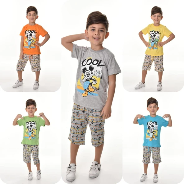 Cool Stay Şortlu Erkek Çocuk Takım MNK0500 - Resim 11