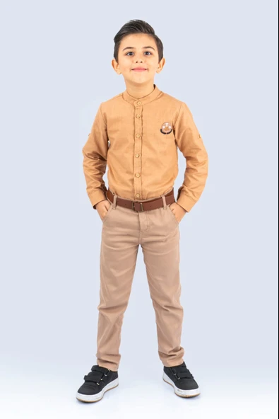 Hakim Yaka Erkek Çocuk Takım MNK0489 - Resim 3