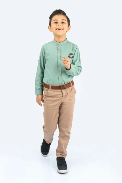 Hakim Yaka Erkek Çocuk Takım MNK0489 - Resim 4