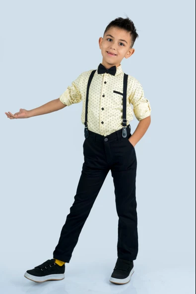 Baskılı Oxford Erkek Çocuk Takım MNK0479 - 7