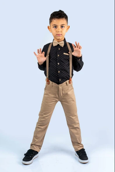 Baskılı Oxford Erkek Çocuk Takım MNK0479 - 6