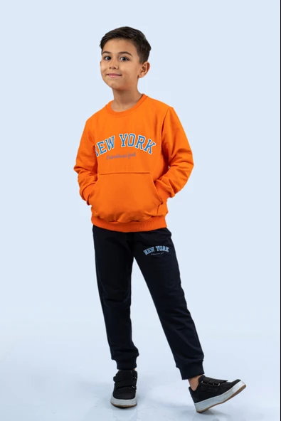 Newyork Baskılı Eşofman Takım MNKDM1001-NY - Resim 7