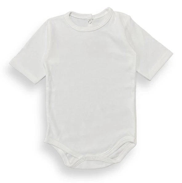 Bebek Çıtçıtlı Kısa Kol Zıbın Badi MNK0457 - Resim 8