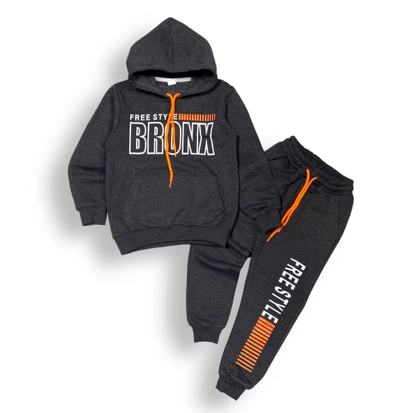 Bronx Şardonlu İkiiplik Eşofman Takım MNK0459 - 6