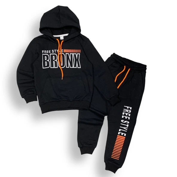 Bronx Şardonlu İkiiplik Eşofman Takım MNK0459 - Resim 3