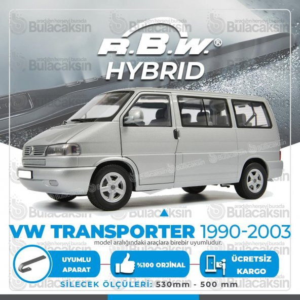 RBW HYBRİD Vw Transporter 1990-2003 Ön Silecek Takımı - Hibrit