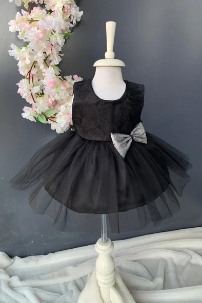 Sırt Fiyonklu Kız Bebek Mevlütlük Elbise PNPN147 - 12