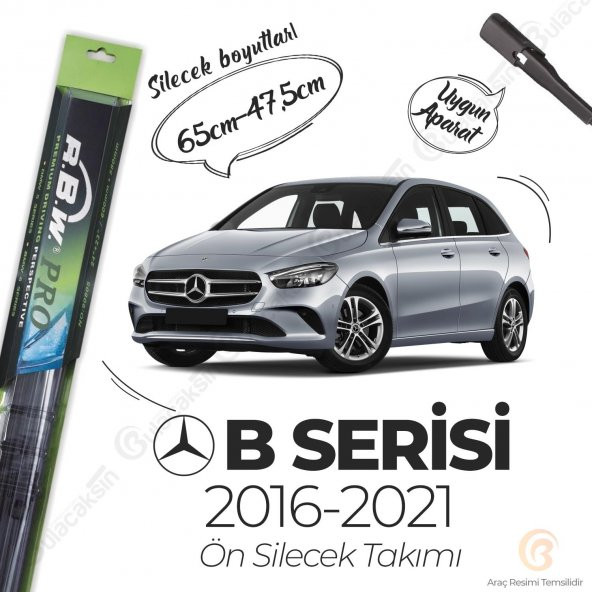 Mercedes B Ser. B180 W246 Muz Silecek Takımı (2016-2021) RBW PRO