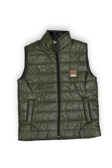 Erkek Çocuk Flato Cepli İçi Elyaflı Şişme Yelek MNK0409 - Resim 8